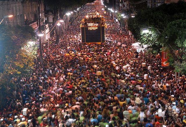 Strassenkarneval in Salvador de Bahia Brasilien 1995